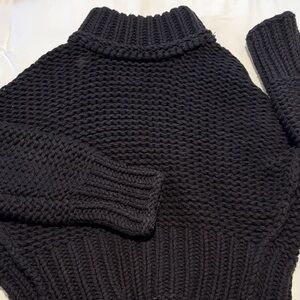 Free People Black Turtleneck Sweater my only sunshine style
